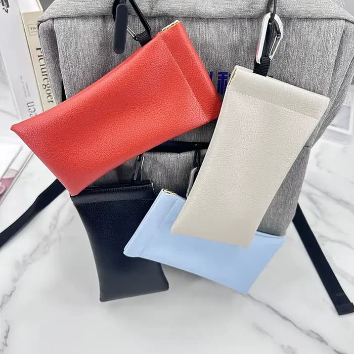 Sac à lunettes en PU souple