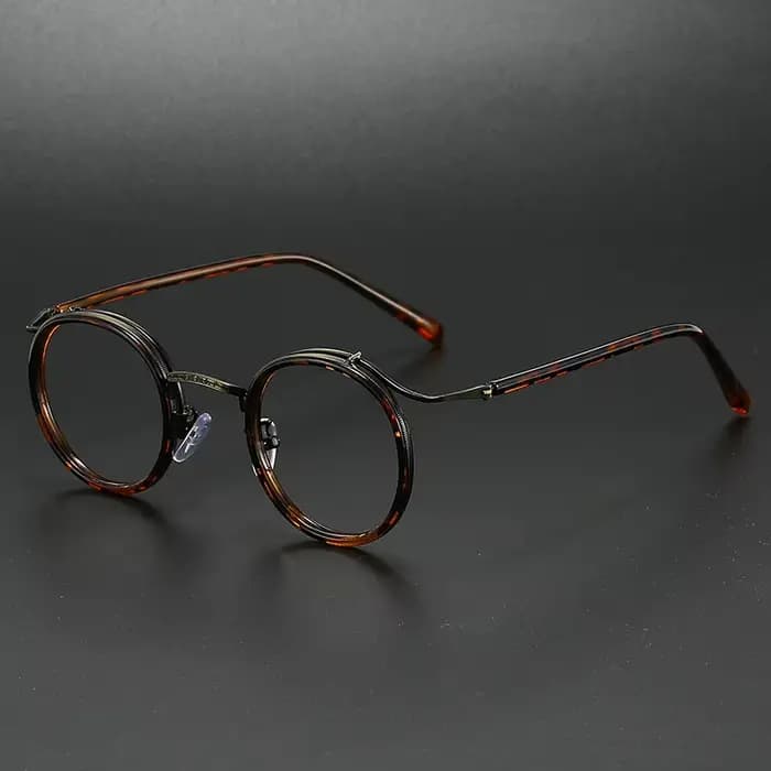 Monture de lunettes de luxe de marque rétro