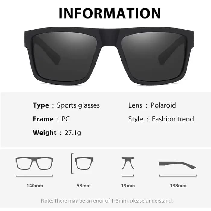 SEPFOX hommes lunettes de soleil de pêche polarisées Sports de plein air randonnée conduite course