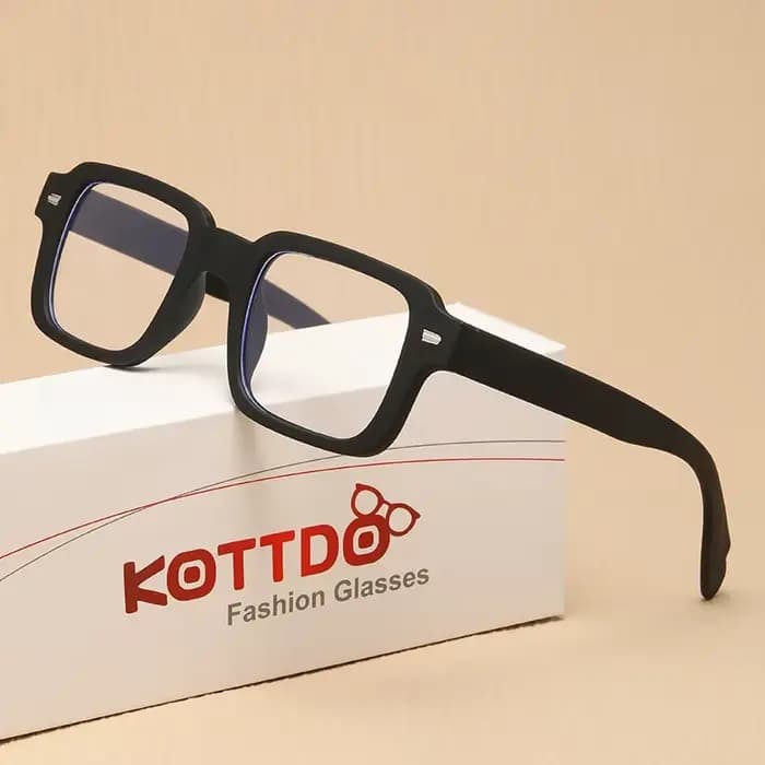 Nouveau cadre de lunettes carré en plastique mode hommes