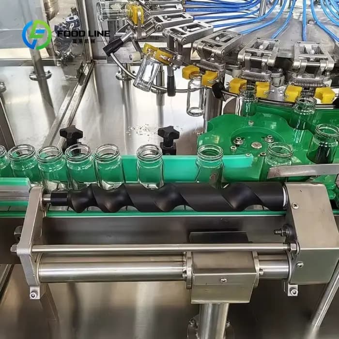 Machine de lavage automatique rotative personnalisée pour bouteilles en verre, équipement industriel de rinçage et de nettoyage de bouteilles de boissons pour la production