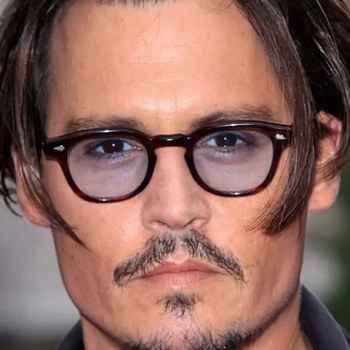 Lunettes de soleil rondes à rivets Johnny Depp pour hommes et femmes