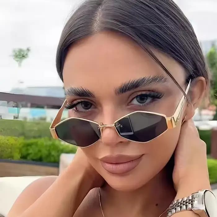 Lunettes de soleil Vintage de forme spéciale pour femmes et hommes