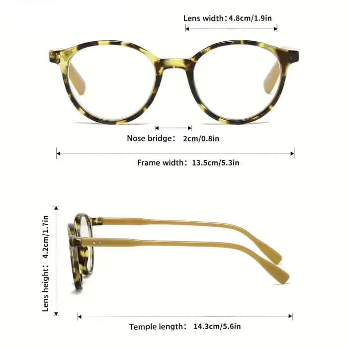 Dernières lunettes de lecture rondes vintage à petite monture pour hommes et femmes