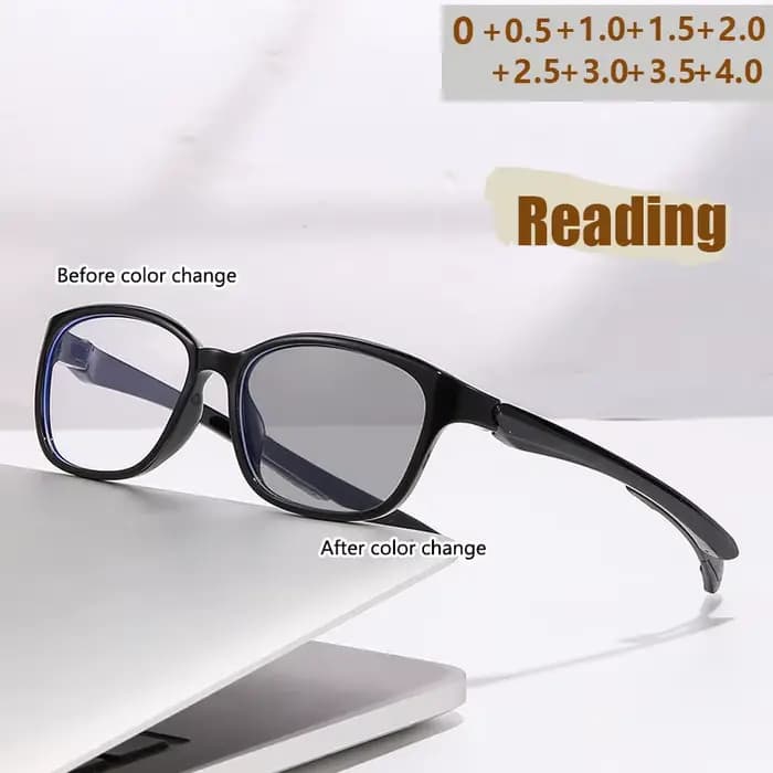 Lunettes de lecture multifocales progressives photochromiques (légères adaptées) monture TR