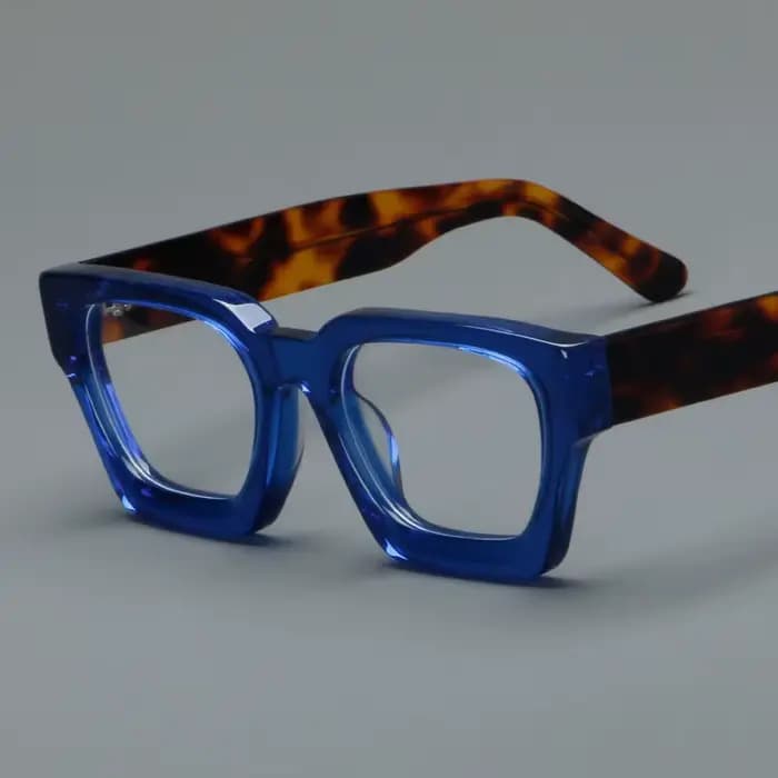 Monture de lunettes en acétate Vintage faite à la main pour hommes