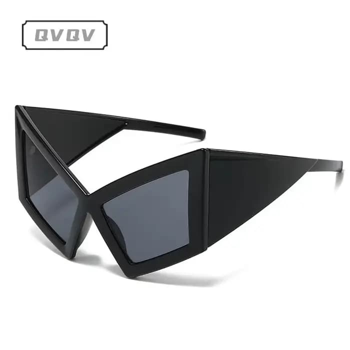 Lunettes de soleil œil de chat tendance grande monture couleur été pour femme