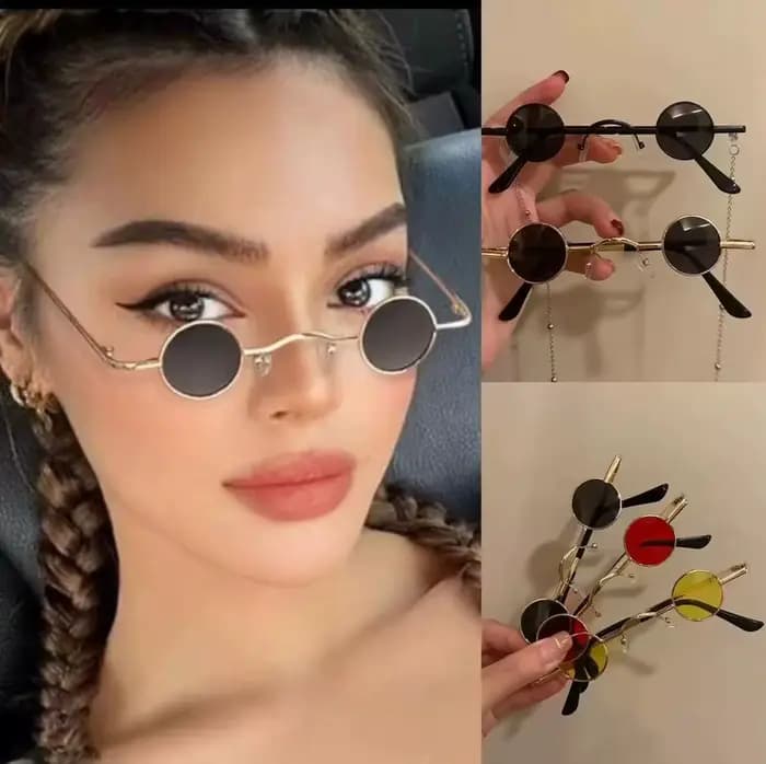 Lunettes de soleil rondes rétro de style populaire