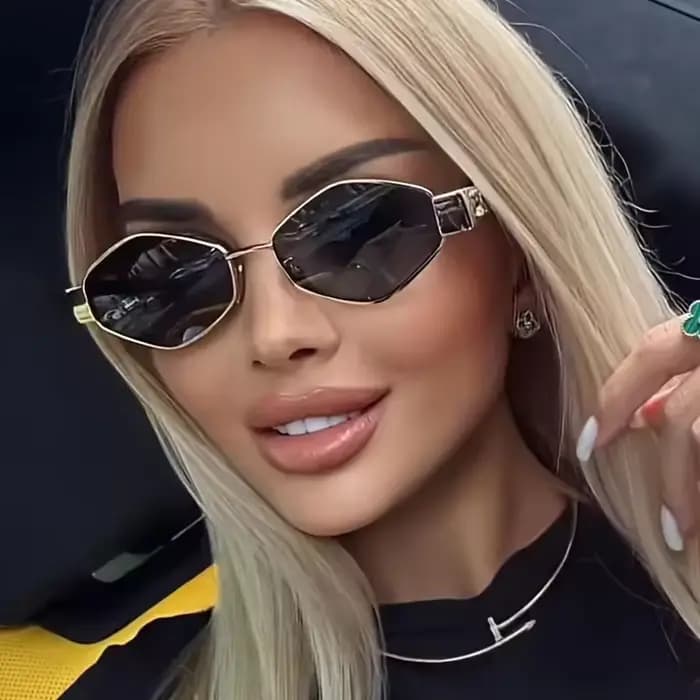Lunettes de soleil Vintage de forme spéciale pour femmes et hommes