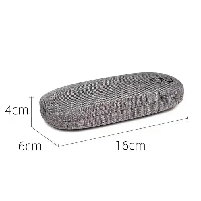 Étui à lunettes de mode coque rigide tissus de lin étuis