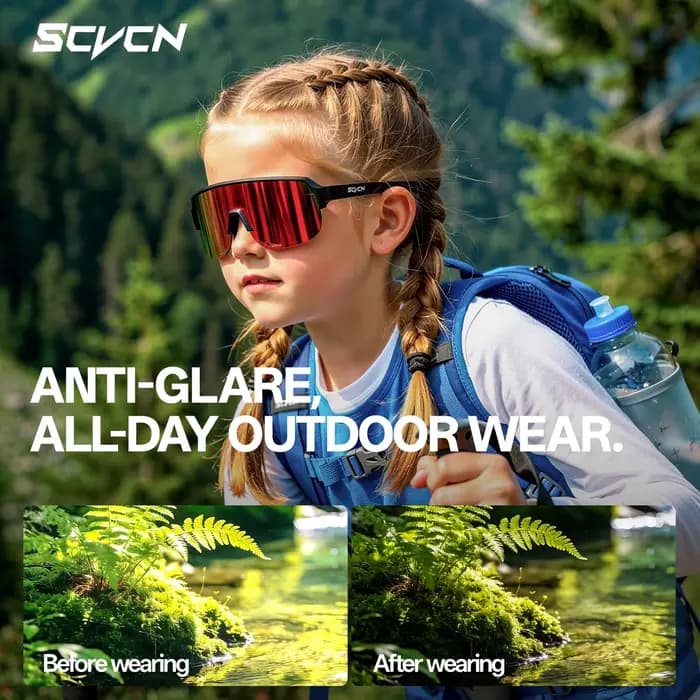 Lunettes de soleil de cyclisme pour enfants SCVCN