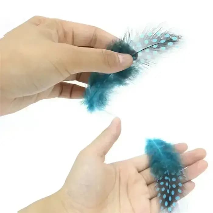 Plumes de dindes de Guinée naturelles pour artisanat, décoratives, attrape-rêves, décoration, création de bijoux DIY, accessoires de broderie et de couture