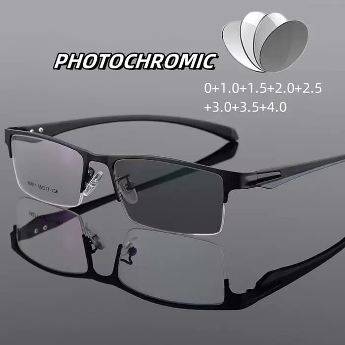 Lunettes de lecture photochromiques à couleur changeante pour hommes