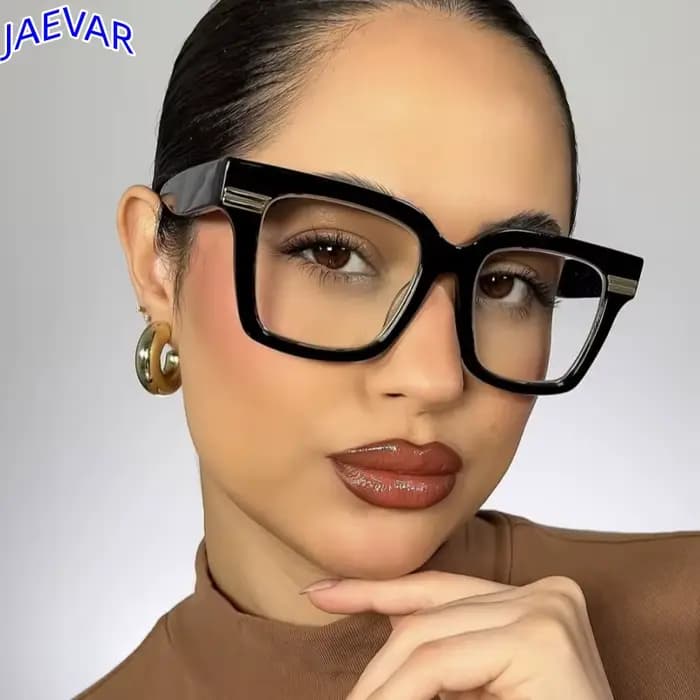 JAEVAR nouveau carré grand cadre lunettes