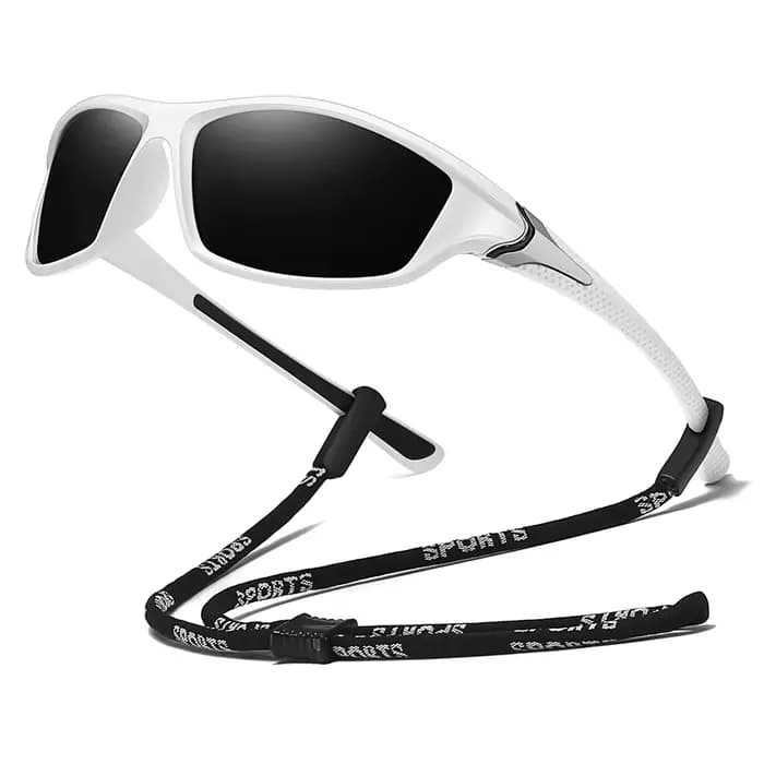 Lunettes de soleil de sport vintage avec chaîne pour hommes et femmes