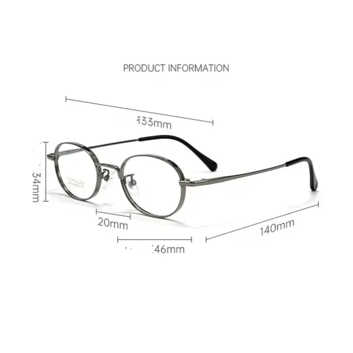 Monture de lunettes en titane ultra légère pour hommes et femmes