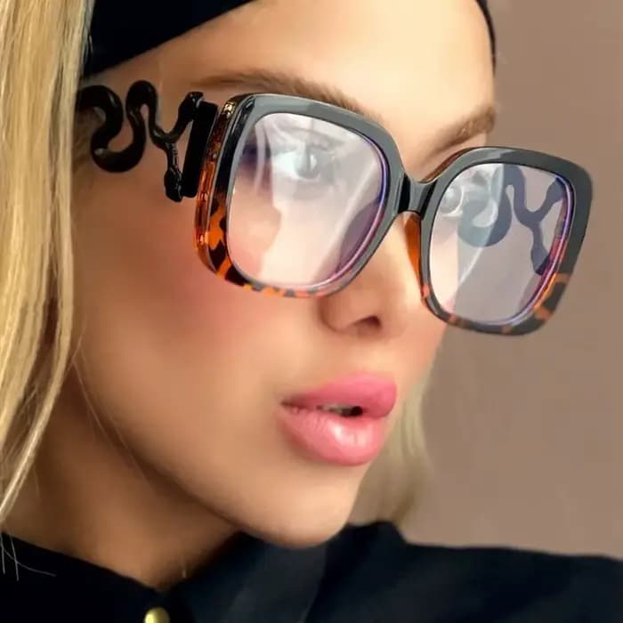 Lunettes Rétro Femme Grande Monture