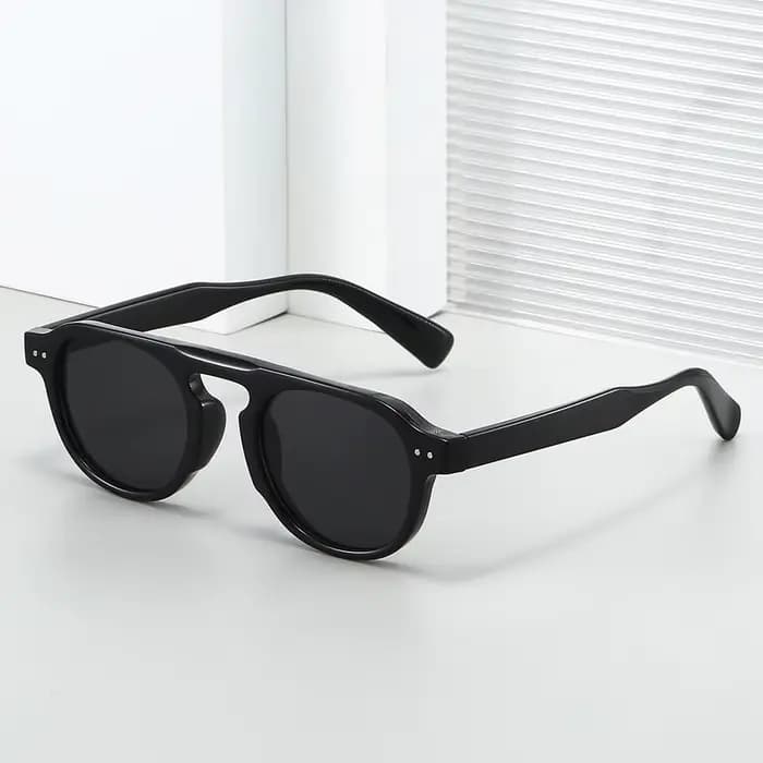 Lunettes de soleil vintage à monture ronde TR90 de haute qualité – Style streetwear minimaliste