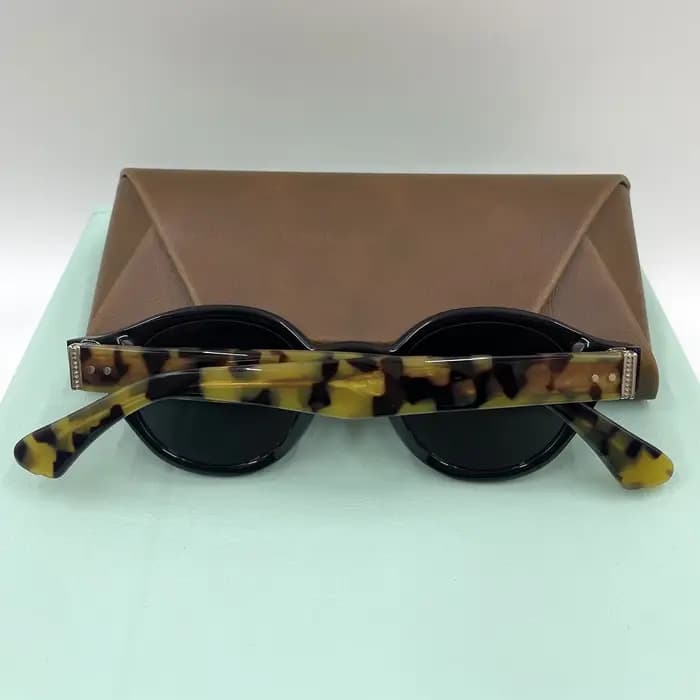 Lunettes de soleil rondes en acétate faites à la main pour hommes et femmes