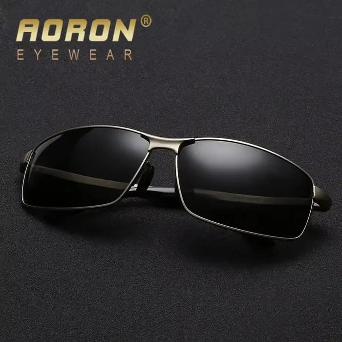 Lunettes de soleil polarisées AORON en alliage pour hommes et femmes