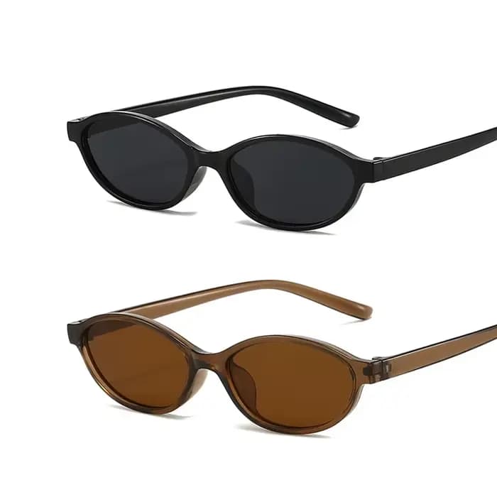 Lunettes de soleil à monture ovale rétro