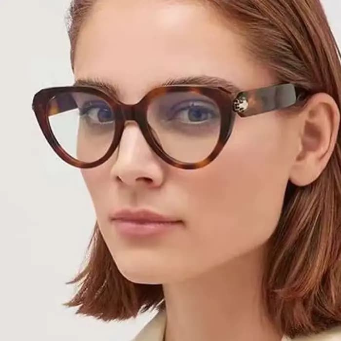 Montures de lunettes décoratives œil-de-chat à tête de serpent tendance pour femmes
