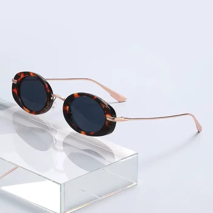 Lunettes de soleil ovales à petite monture pour femmes et hommes