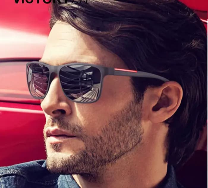 Lunettes de soleil miroir de conduite pour hommes