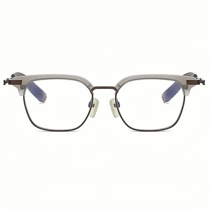Montures de lunettes carrées de style Browline inspirées de DITA DLX107 pour hommes, monture optique de luxe de haute qualité en acétate et titane