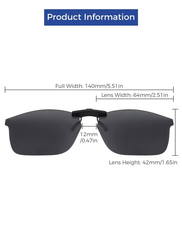 Rarayvix – lunettes de soleil polarisées à clipser