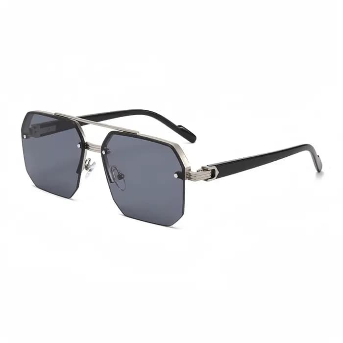 Lunettes De soleil aviateur à la mode pour hommes et femmes rétro Double pont métal conduite UV400