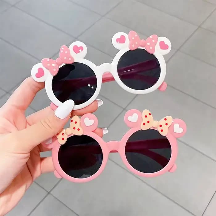 Enfants mignon dessin animé lunettes de soleil garçon fille en plein air Protection solaire été bébé Sport ombre
