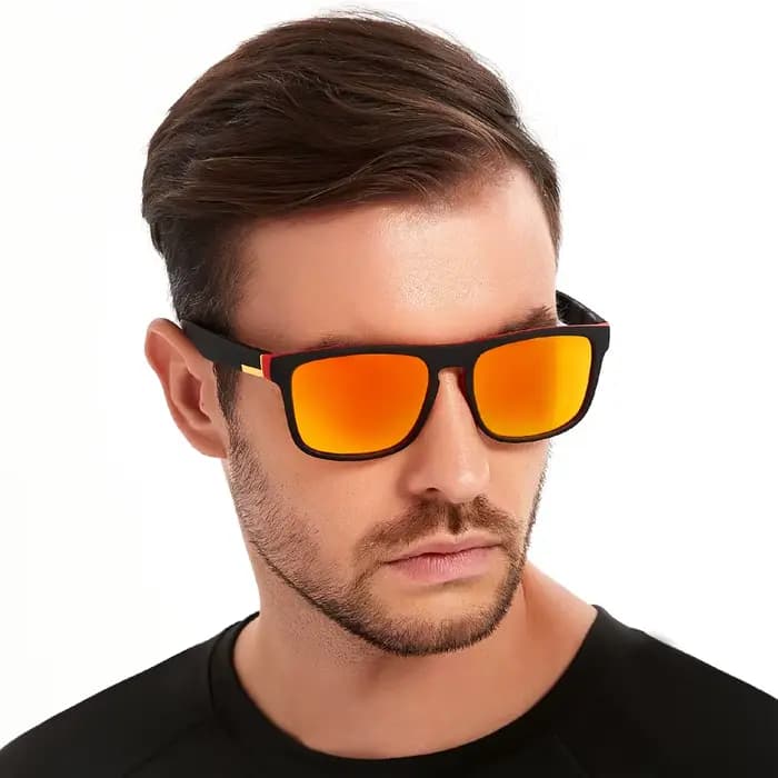 Lunettes de soleil sport carrées vintage tendance pour hommes et femmes