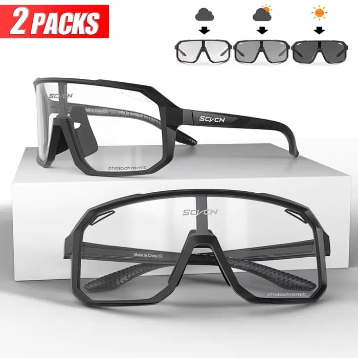 Lunettes de soleil de cyclisme photochromiques pour hommes et femmes