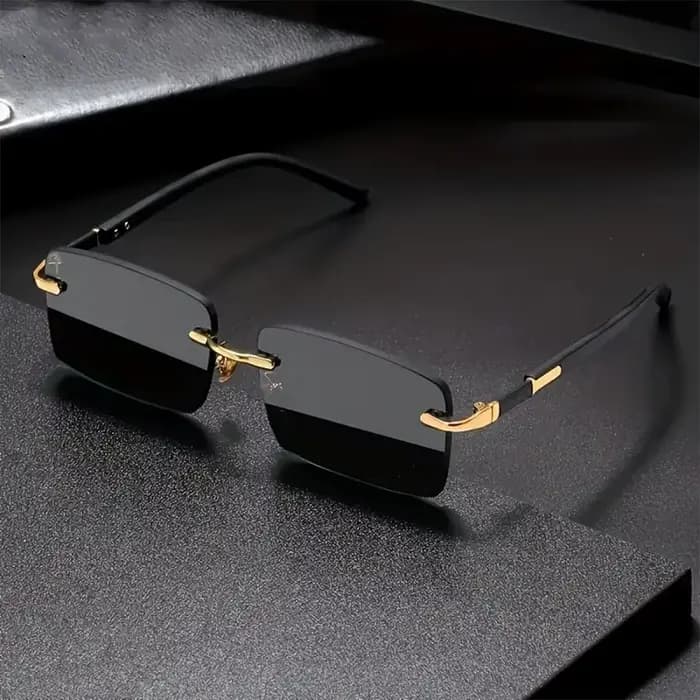 Lunettes de soleil rectangulaires sans bords