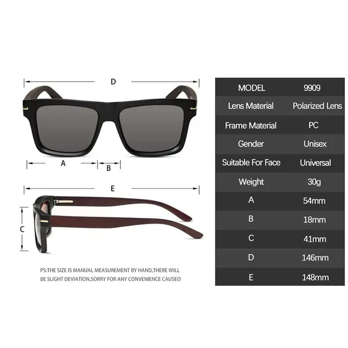 Lunettes de soleil en bois Oi