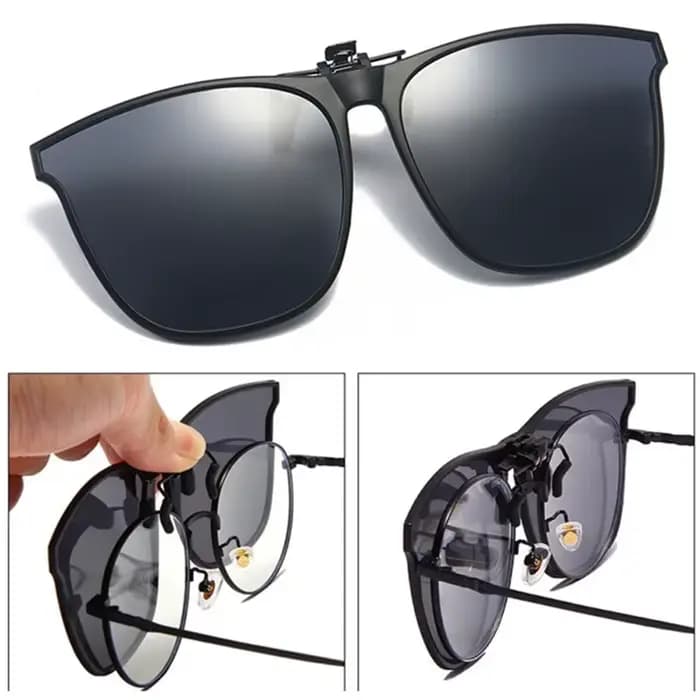 Lunettes de soleil polarisées à Clip pour hommes