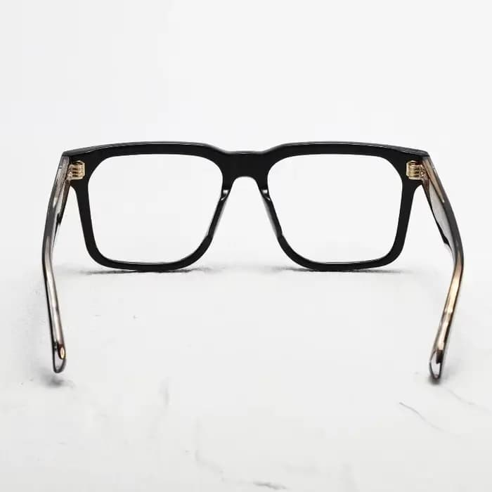 Montures de lunettes optiques carrées en acétate épais grande taille 2025 – Lunettes de luxe rétro pour hommes, pour myopie et hypermétropie, sur ordonnance