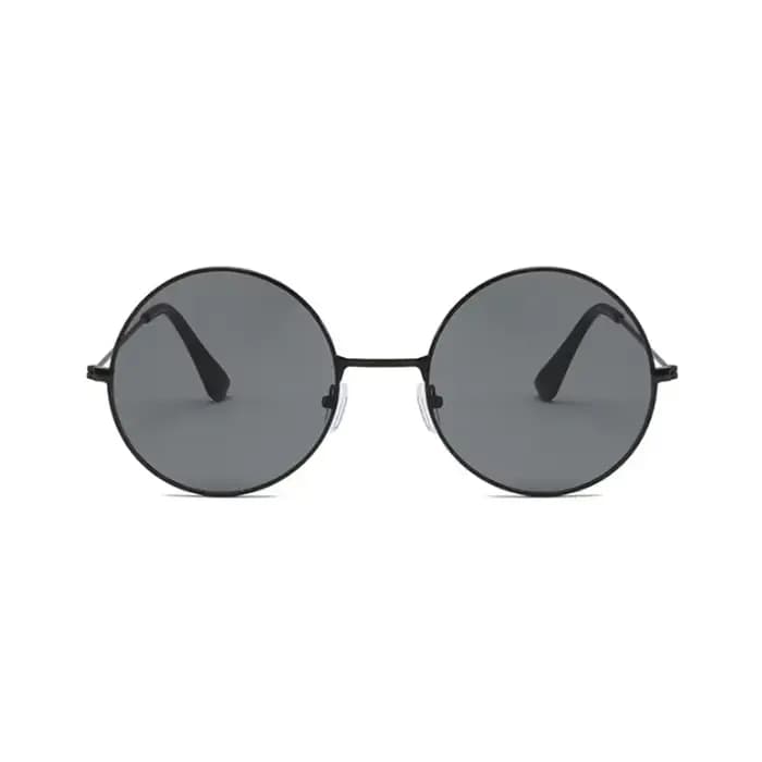 Femmes mâle petit cadre en métal coloré océan miroir rétro classique rond lunettes de soleil