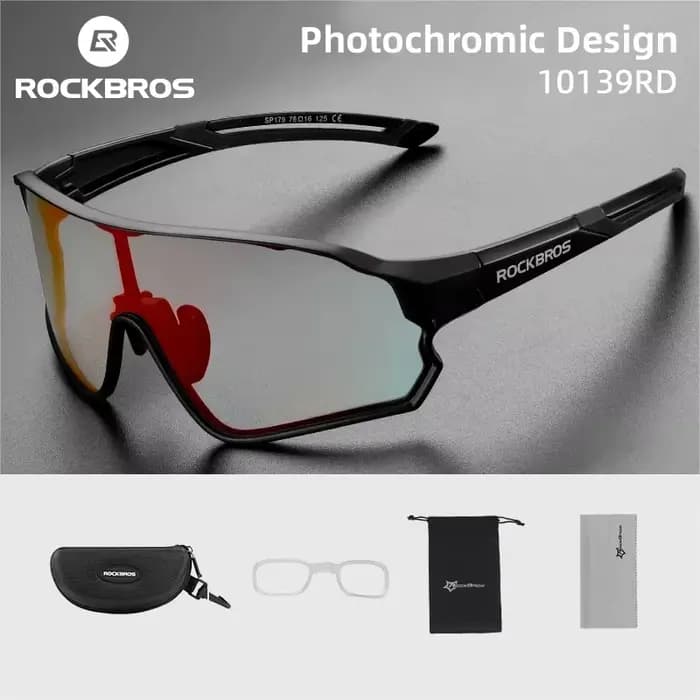 ROCKBROS lunettes de cyclisme photochromiques UV400