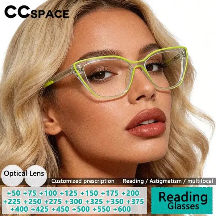 Monture de lunettes transparente