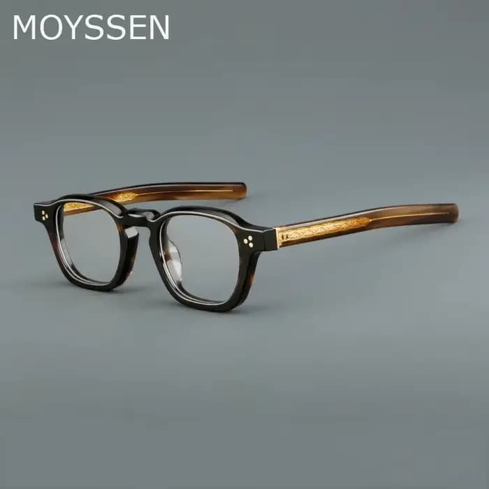 Premium fait à la main petit carré acétate lecture optique myopie lunettes cadre hommes femmes classique rétro Rivet