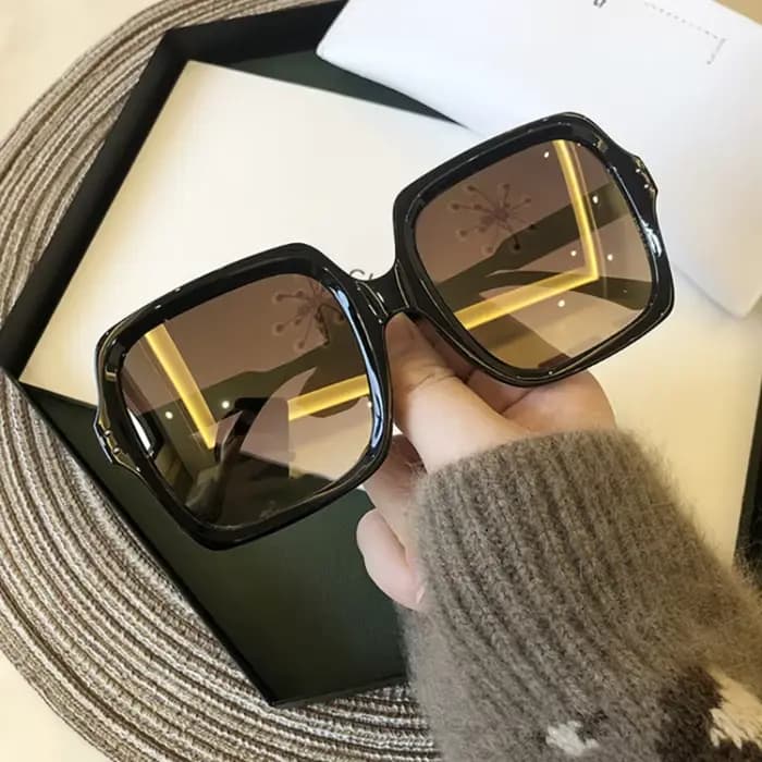 Lunettes de soleil vintage surdimensionnées pour femmes