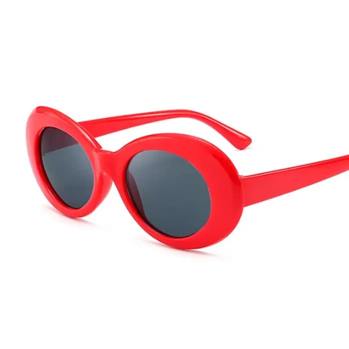 Vintage ovale rond lunettes De soleil femme marque