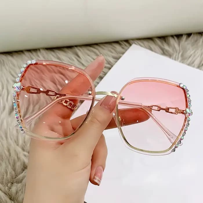 Lunettes de soleil sans monture pour femmes et hommes