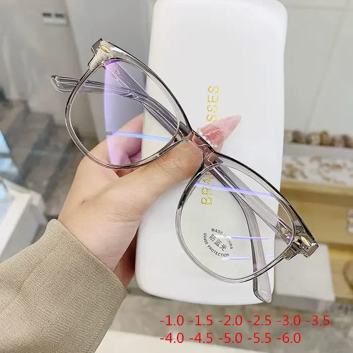 Lunettes de myopie finies transparentes femmes hommes étudiant Prescription