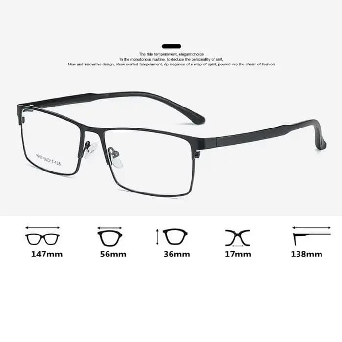 Monture de lunettes en titane pour hommes