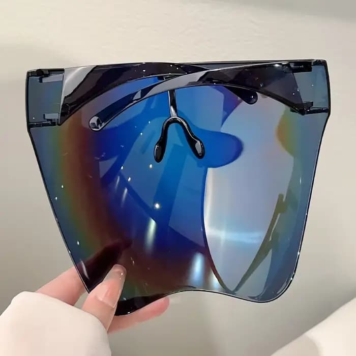 KAMMPT énorme lunettes de sport hommes miroir futuriste cyclisme en plein air