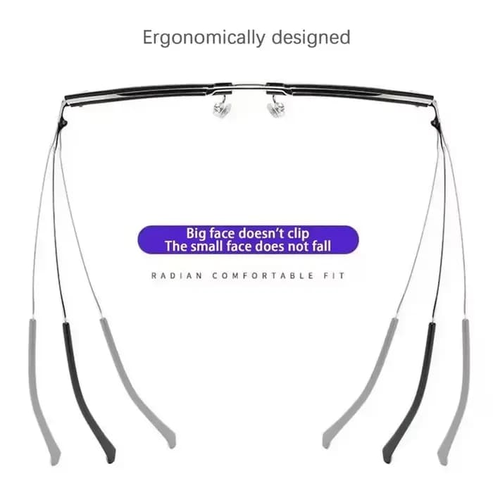 Lunettes anti-lumière bleue demi-cerclées tendance