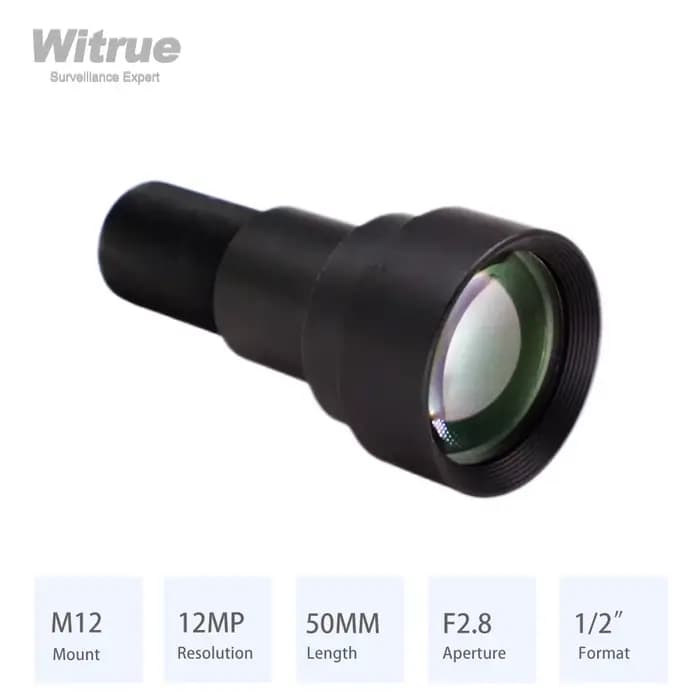 Witrue-Objectif M12 avec filtre IR 650nm, vue longue distance, 50mm, F2.8, 1/2 ", 4K, EKEN, SJ, capture d'écran, Xiaomi, Yi, Gopro, DJI, caméras de sport